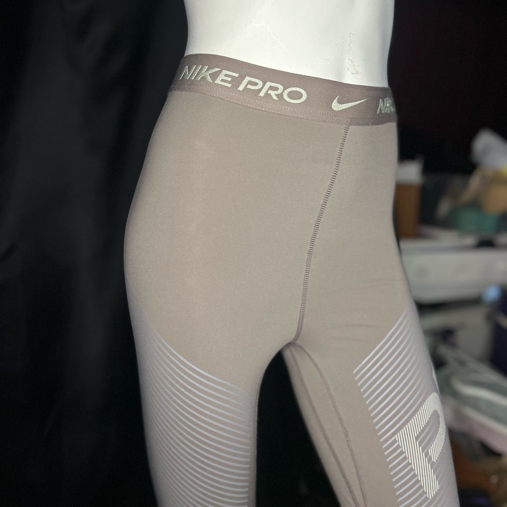 Nike Pro Compression Tights - Tan - Picture 2 of 7